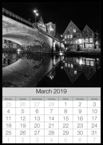Kalender 2019 maart