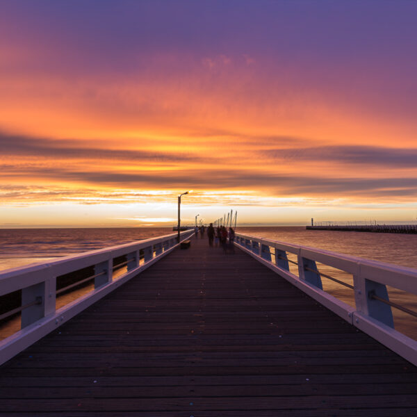 Zonsondergang aan de Pier in Nieuwpoort - Fotografie