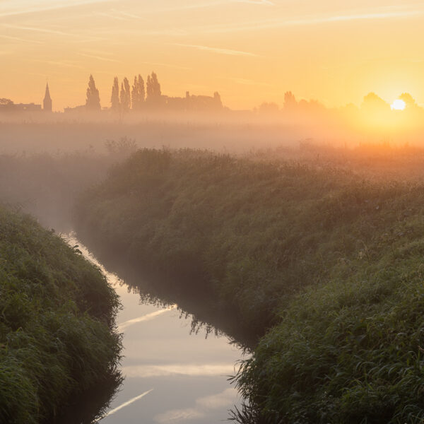 Zonsopkomst in Bergelen te Gullegem - Fotografie Krist