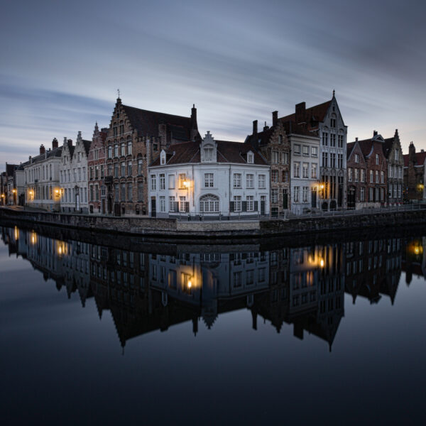 Cityscape - Bruges by Night - Spiegelrei - Fotografie Krist