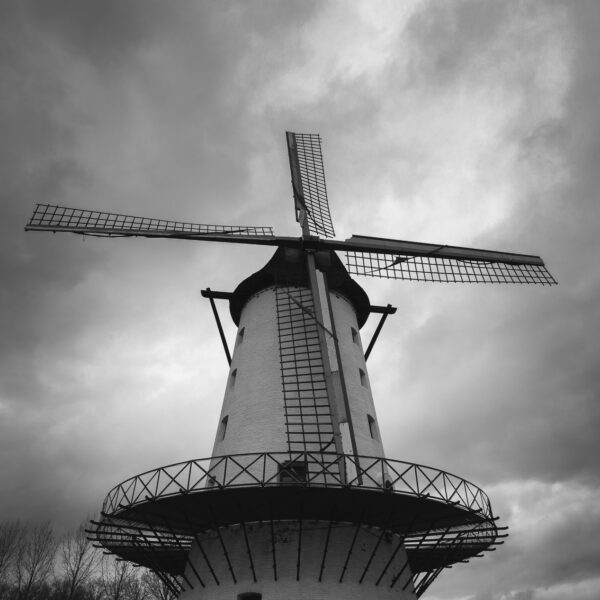 Fotografie Krist Hooghe Zwart Wit Menen Molen de goede hoop