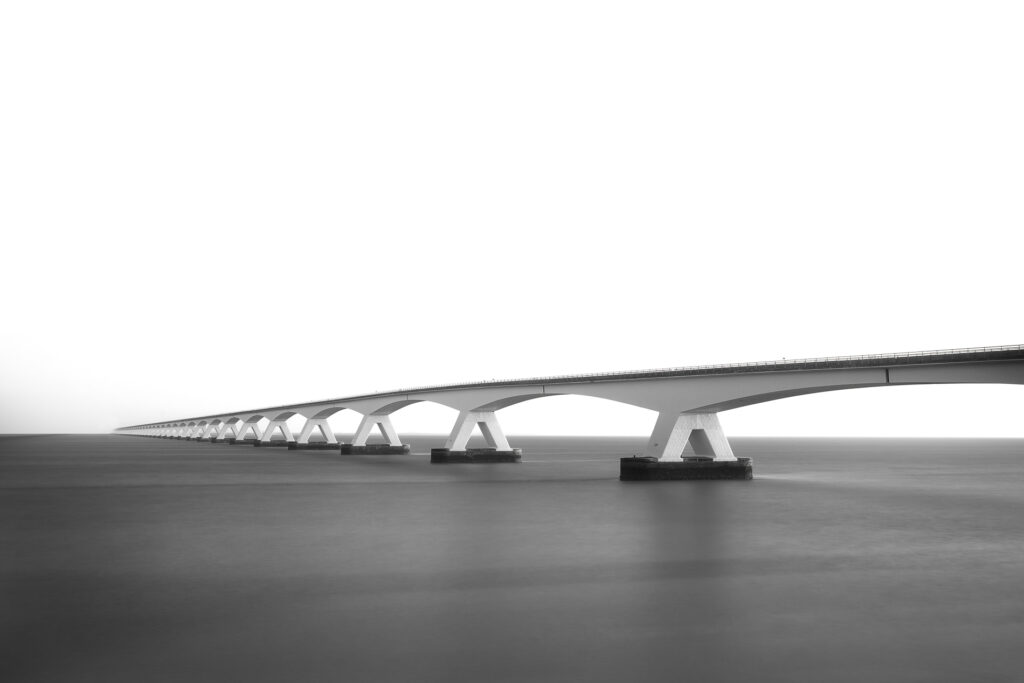 Fotografie Krist Hooghe Zwart Wit Zeelandbrug 