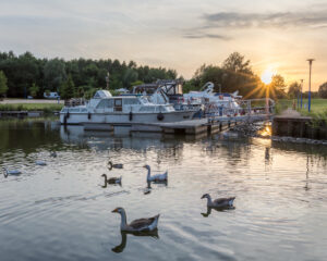 Zonsopkomst langs de Leie te Menen