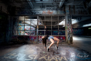 Urbex Dancers - Lyssa Casier - Fotoshoot V-tex Kortrijk