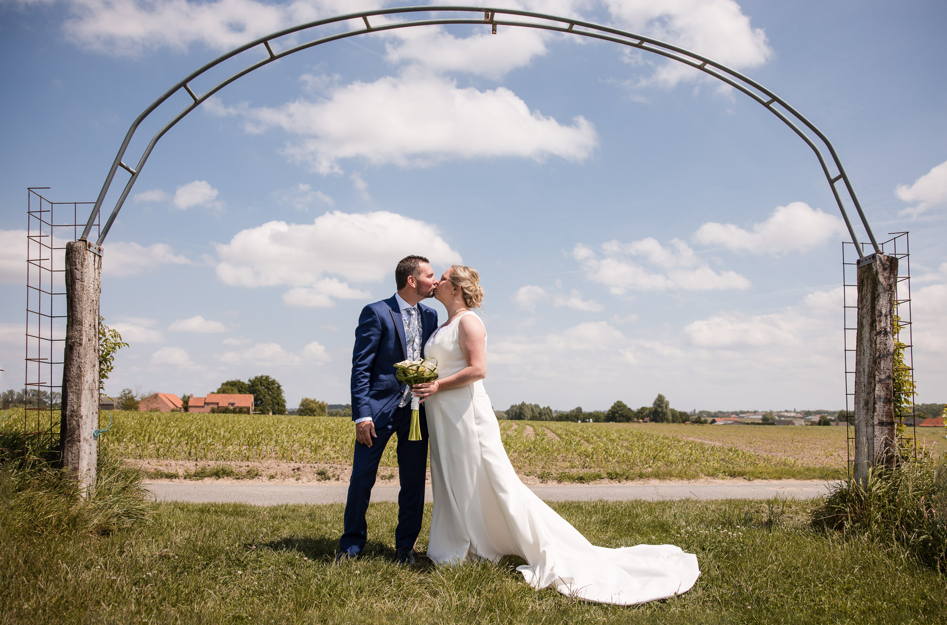 Huwelijksfoto's Locatie Wervik Wijndomein Ravenstein