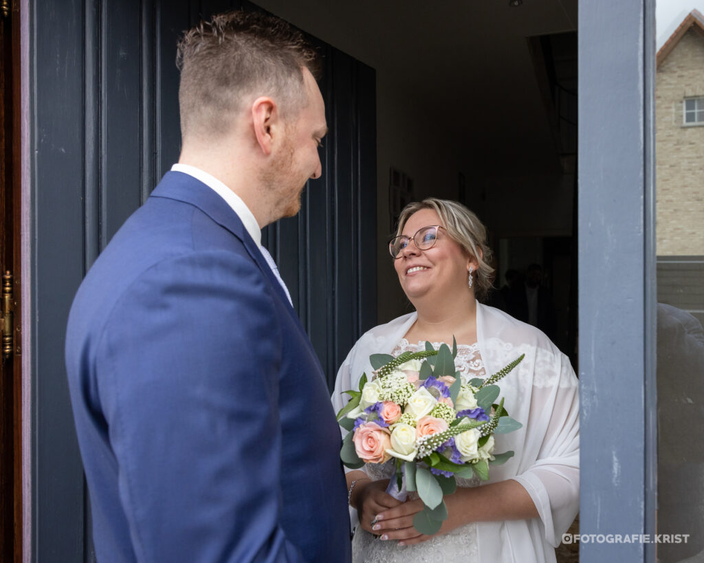 Huwelijk Peggy & David - Stadhuis Knokke - Trouwfotograaf Krist