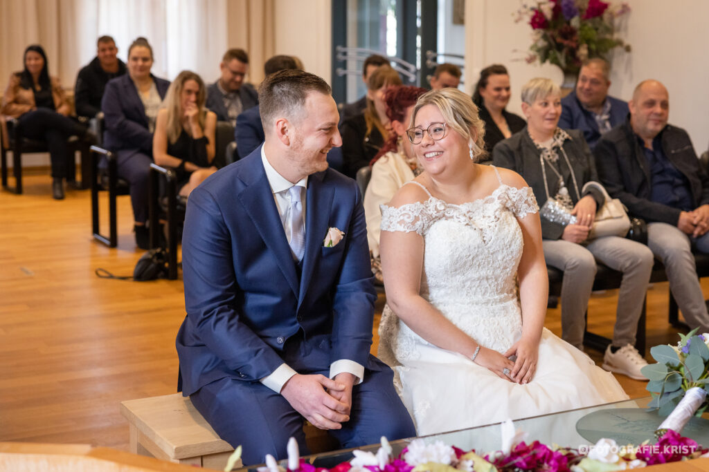 Huwelijk Peggy & David - Stadhuis Knokke - Trouwfotograaf Krist