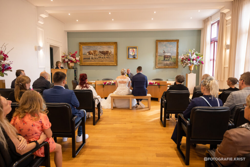 Huwelijk Peggy & David - Stadhuis Knokke - Trouwfotograaf Krist