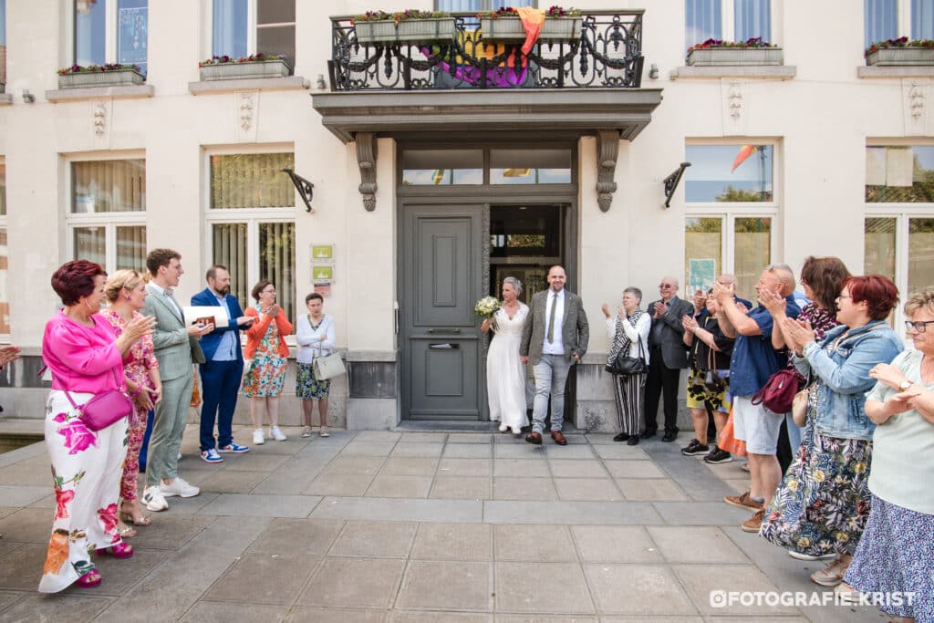 Huwelijk Sofie&Yourick Stadhuis Wervik FotografieKrist