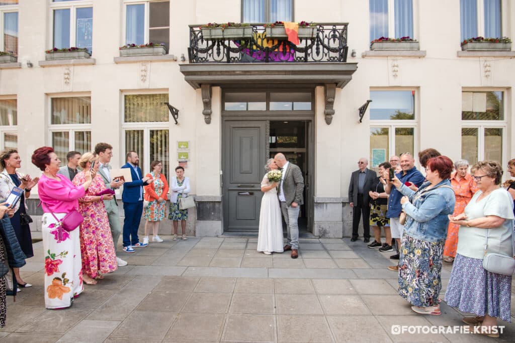 Huwelijk Sofie&Yourick Stadhuis Wervik FotografieKrist